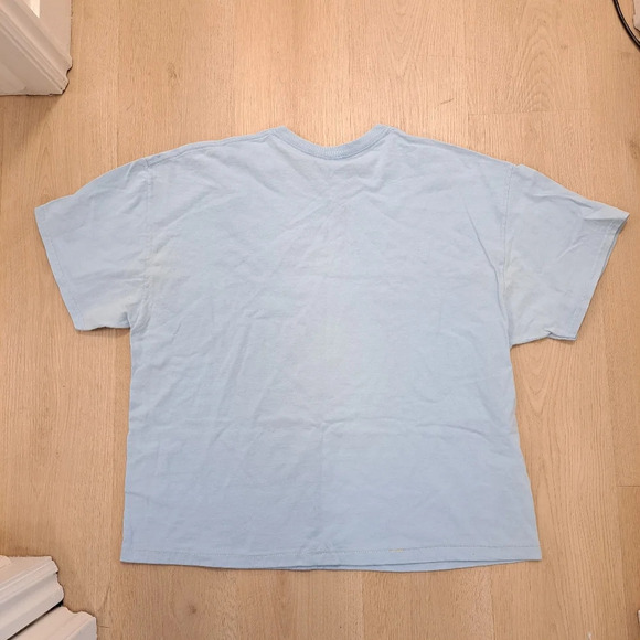 Blue Cotton Red Cardinal Bird Poem Inspiration Quote Short Sleeve T-Shirt Sz XL - Picture 2 of 7